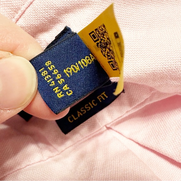 Polo Ralph Lauren Pink Classic Fit Button Down Cotton Shirt - Picture 2 of 6